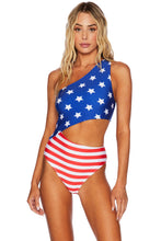 Load image into Gallery viewer, FINAL SALE: Beach Riot, Celine One Piece, Stars and Stripes