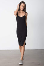Load image into Gallery viewer, FINAL SALE: Stillwater, So Simple Rib Tank Dress, Black

