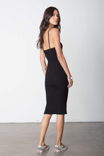 Load image into Gallery viewer, FINAL SALE: Stillwater, So Simple Rib Tank Dress, Black
