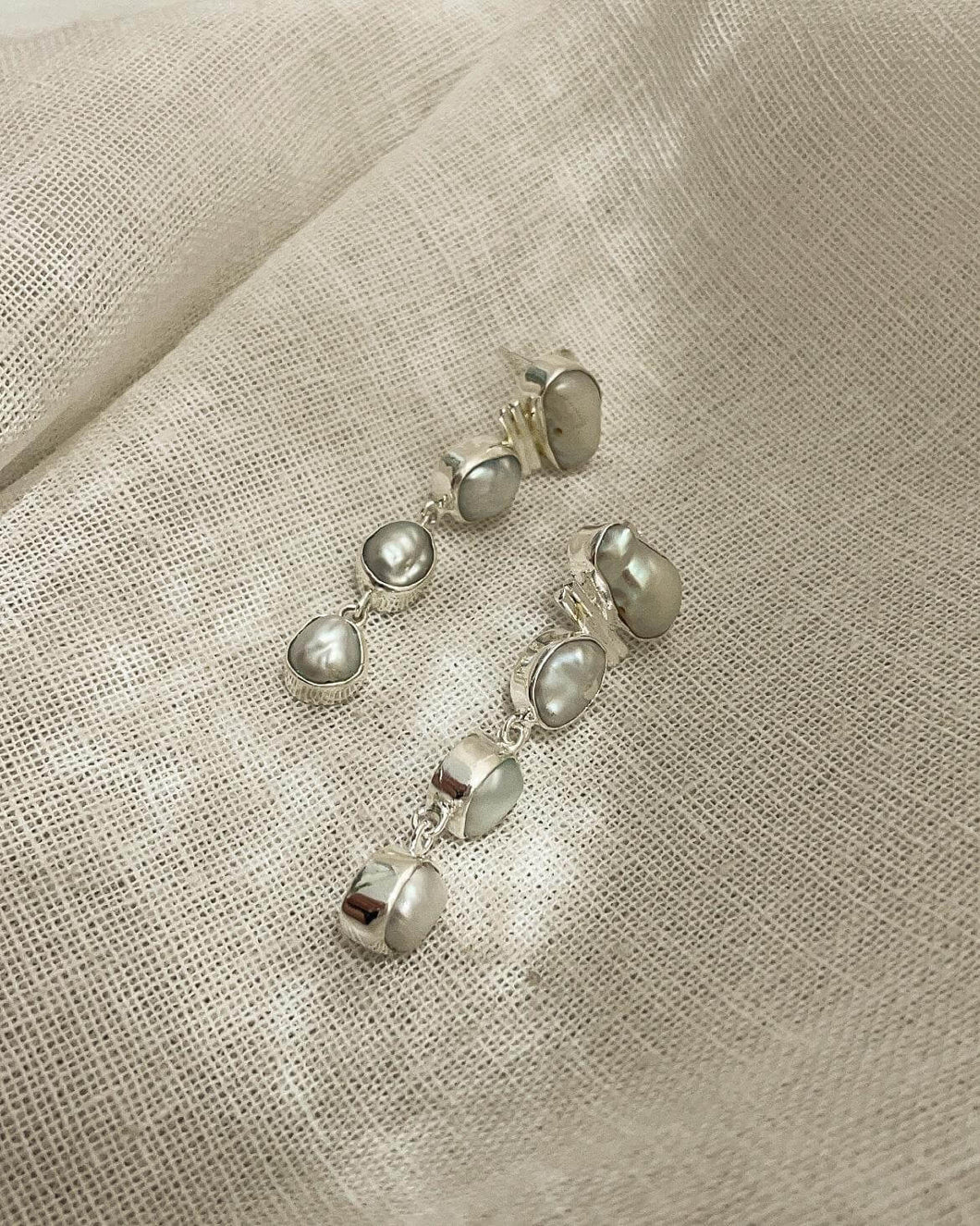 Bo & Luca, Lena Earrings, Silver