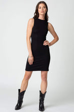 Load image into Gallery viewer, FINAL SALE: Stillwater, High Neck Mini Dress, Black

